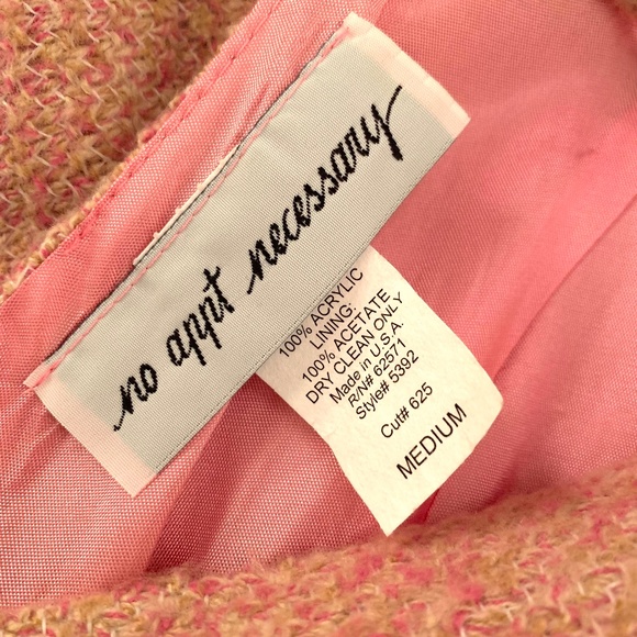 No Appt. Necessary V-Neck Knit Sleeveless Dress Lined Soft Pink Size Medium - Picture 11 of 12